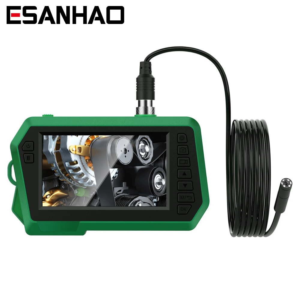 

HD Video 1080P DVR Industrial Endoscope Camera IP68 Waterproof 4.3 inch IPS Screen Audio Record Pipe Sewer Inspection Borescope