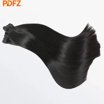 100% Real Human Hair 100G/Bundle Straight Human Hair Bundles Raw Virgin Unprocessed Straight Human Hair Bundles Extensions 1