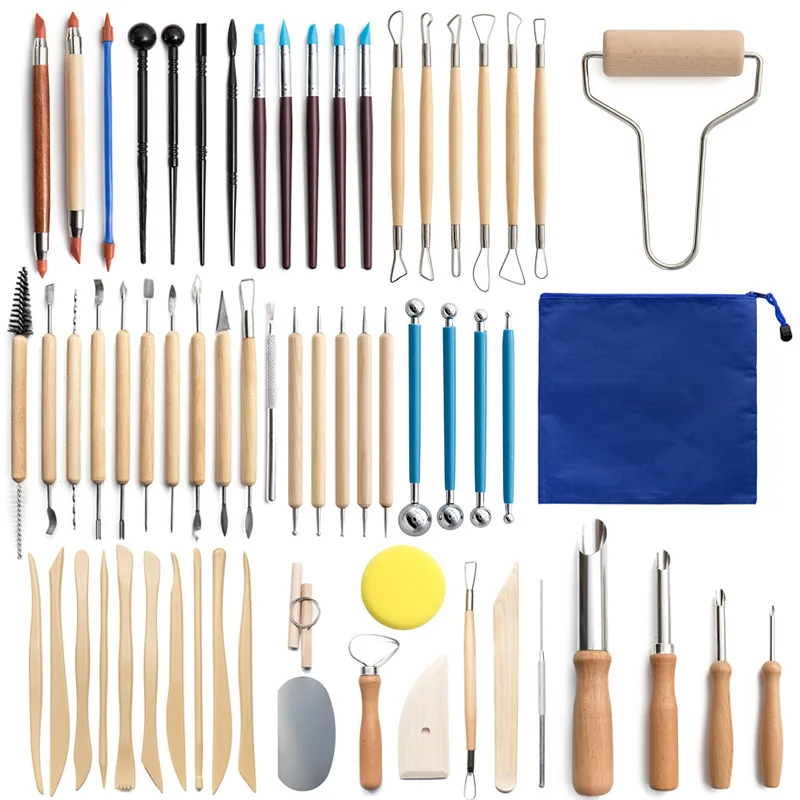 Pottery Tools 34pcs Clay Scultping Tools, Pottery Tool Kit  Clay Tools Sculpting, Clay Carving Tools Ceramic Tools For Pottery For  Beginners And Professionals