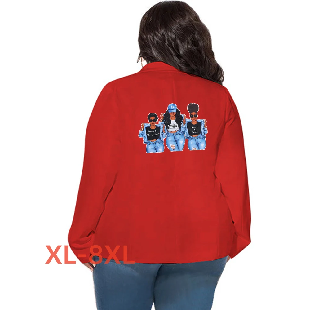 

Plus Size 4xl 5xl 6xl 7xl 8xl Jacket Winter for Women Girls Print Abrigo Mujer Elegante Cardigan Talla Grande