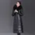 Down Jacket Winter Coats Women X-Long Down Coat Fur Collar Thickened Warm Slim Long Sleeve Zipper Hooded Jacket Luxury Designer