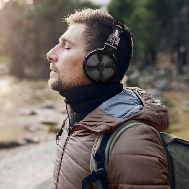 OneOdio Pro C Wireless Headphones, 110H Playtime, Bluetooth 5.2, Foldable with Mic 3