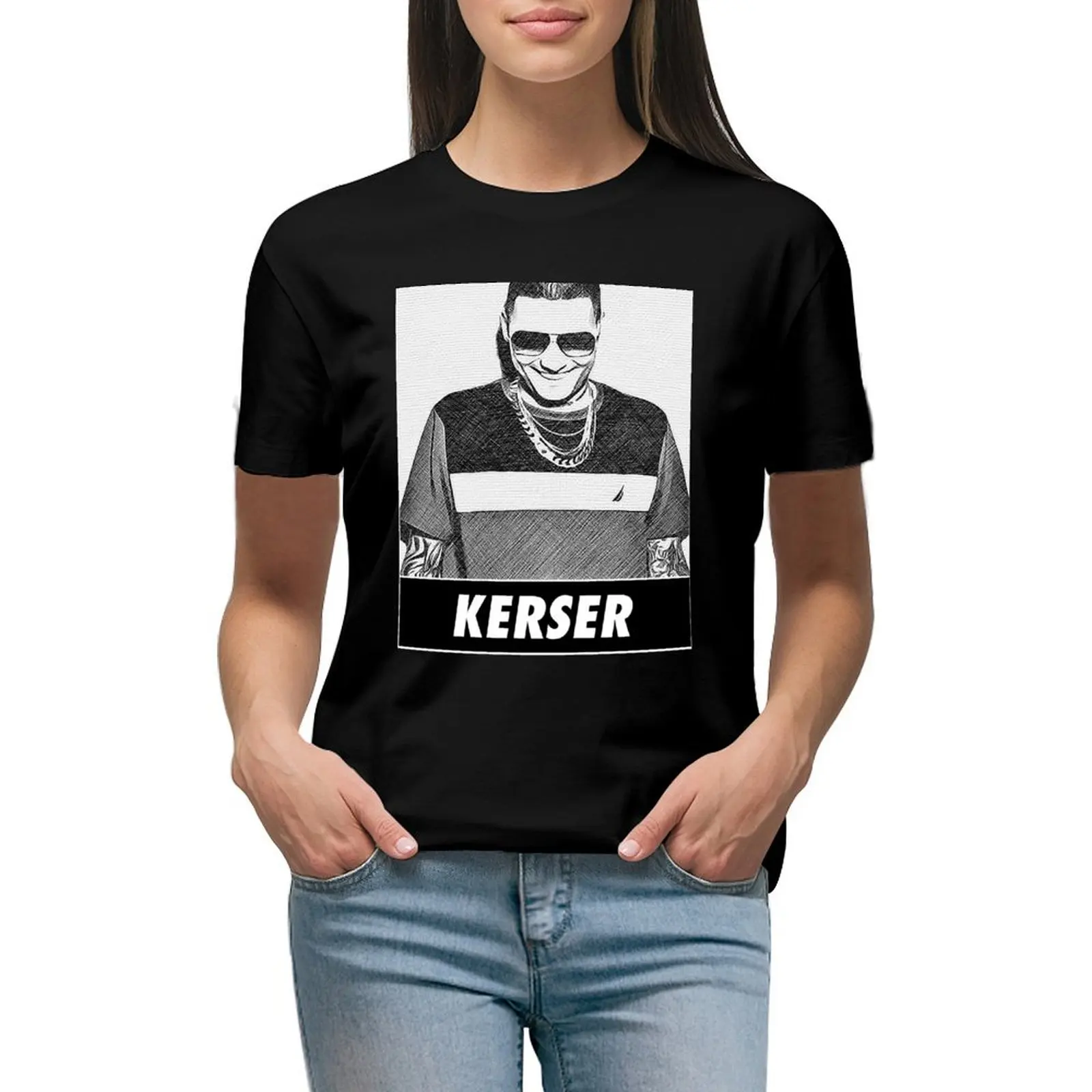 

kerser Kerser Rapper Goat T-shirt summer tops cute tops t-shirt dress for Women plus size