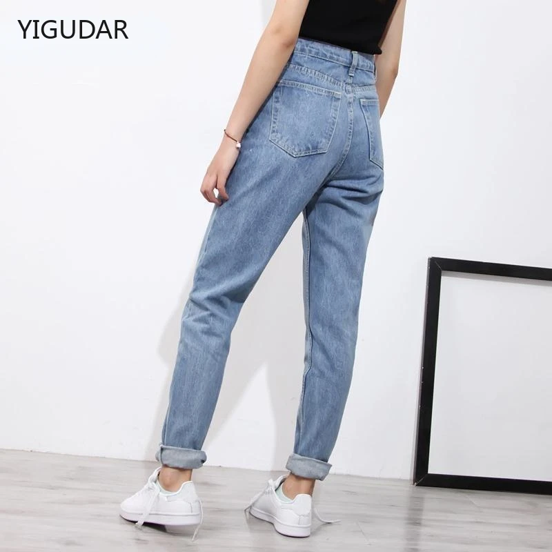

2022 High Waist Mom Jeans Women Boyfriends Straight Jeans Femme 100% Cotton Loose Vintage Denim pants Vaqueros Mujer woman jeans