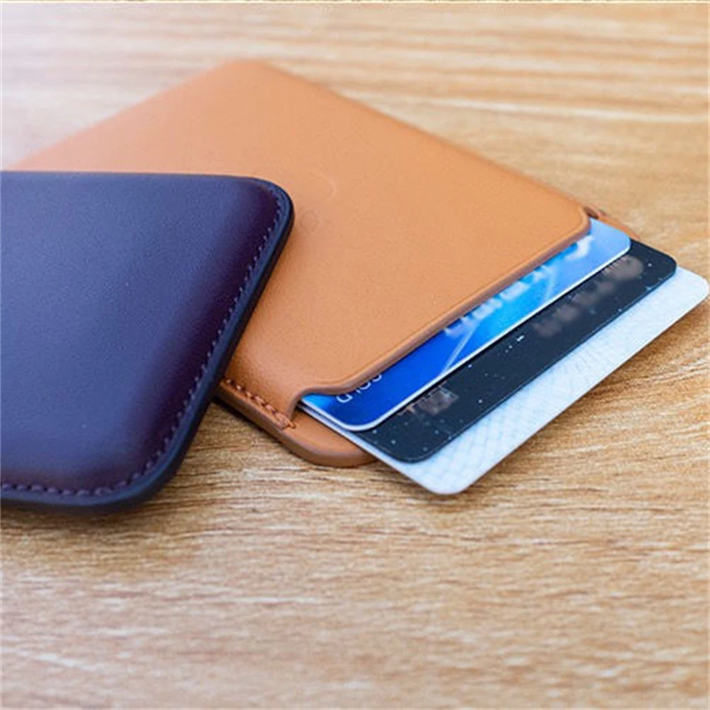 Luxury Leather Magnetic Wallet Card Holder - Premium Phone Accessory Cover