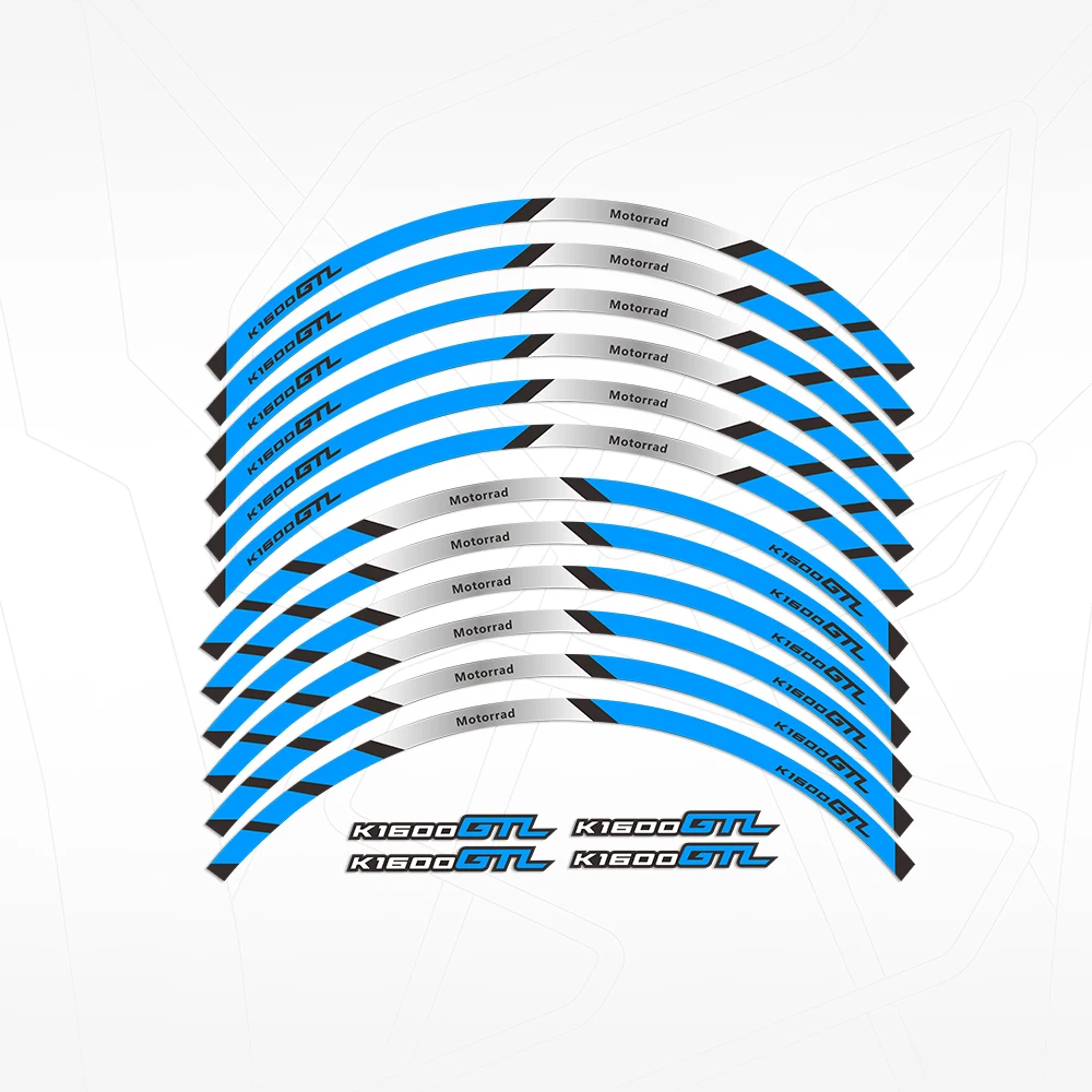 Motorcycle Accessories Reflective Rim Stripe Tape - Waterproof Decorative Wheel Decals
