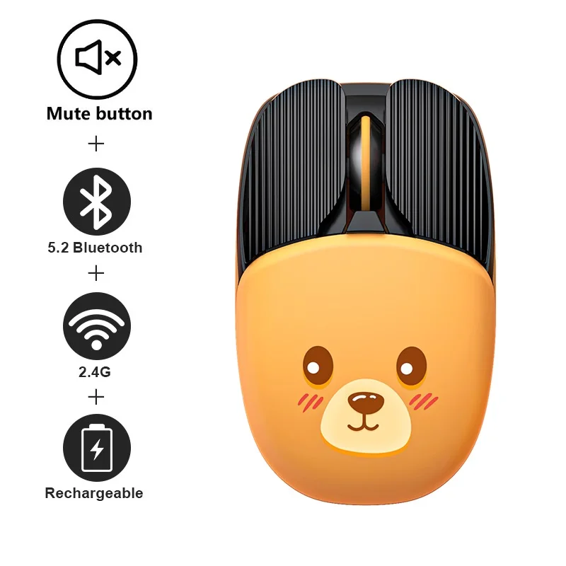 Bluetooth Wireless Mouse Rechargeable Computer Mouse Wireless Silent Mause Ergonomic Mini For PC laptop USB Optical Mice wireless mouse