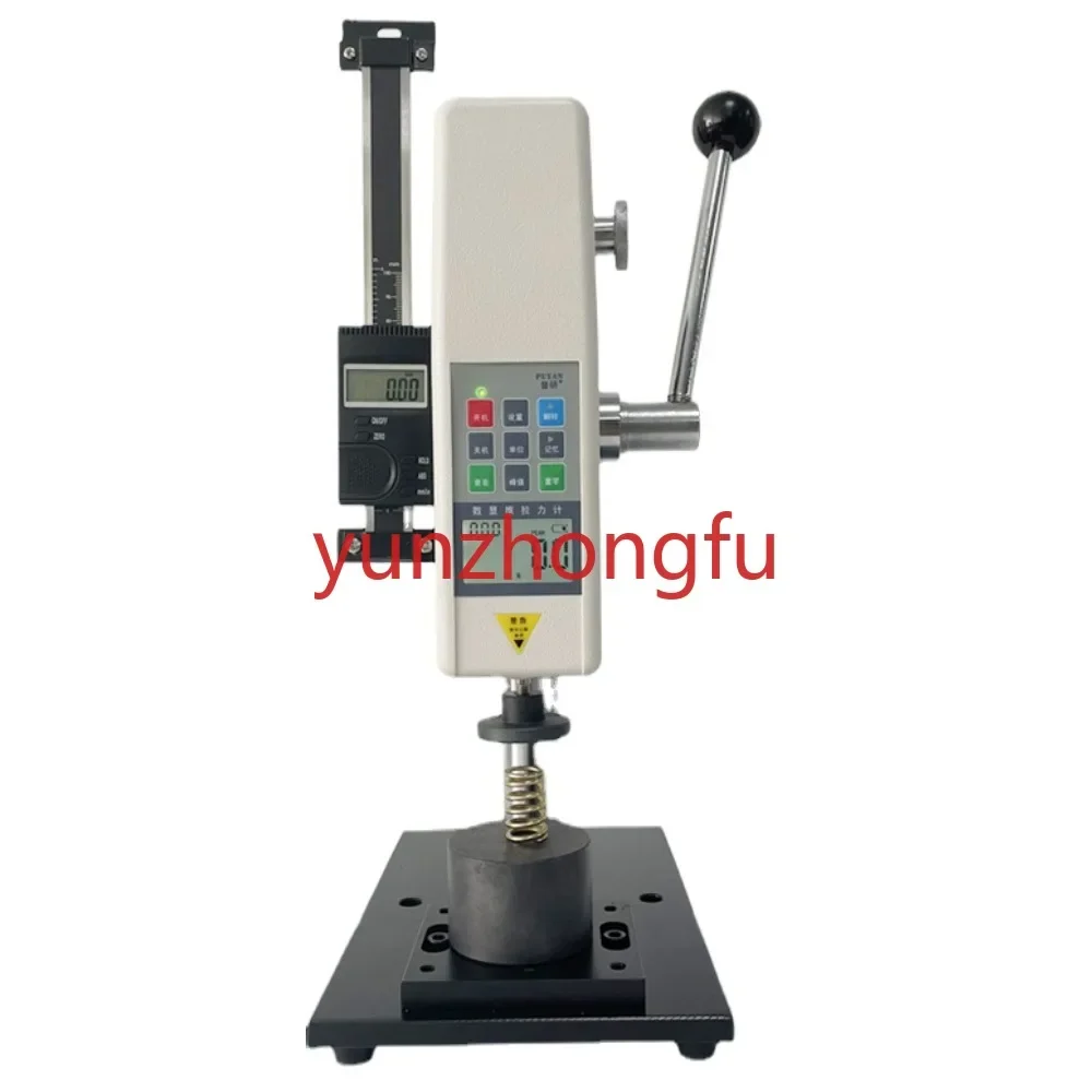 

Testing Machine Digital Display Push-Pull Force Gauge Tension Spring Dynamometer Button Tempered Film Pressure Testbed