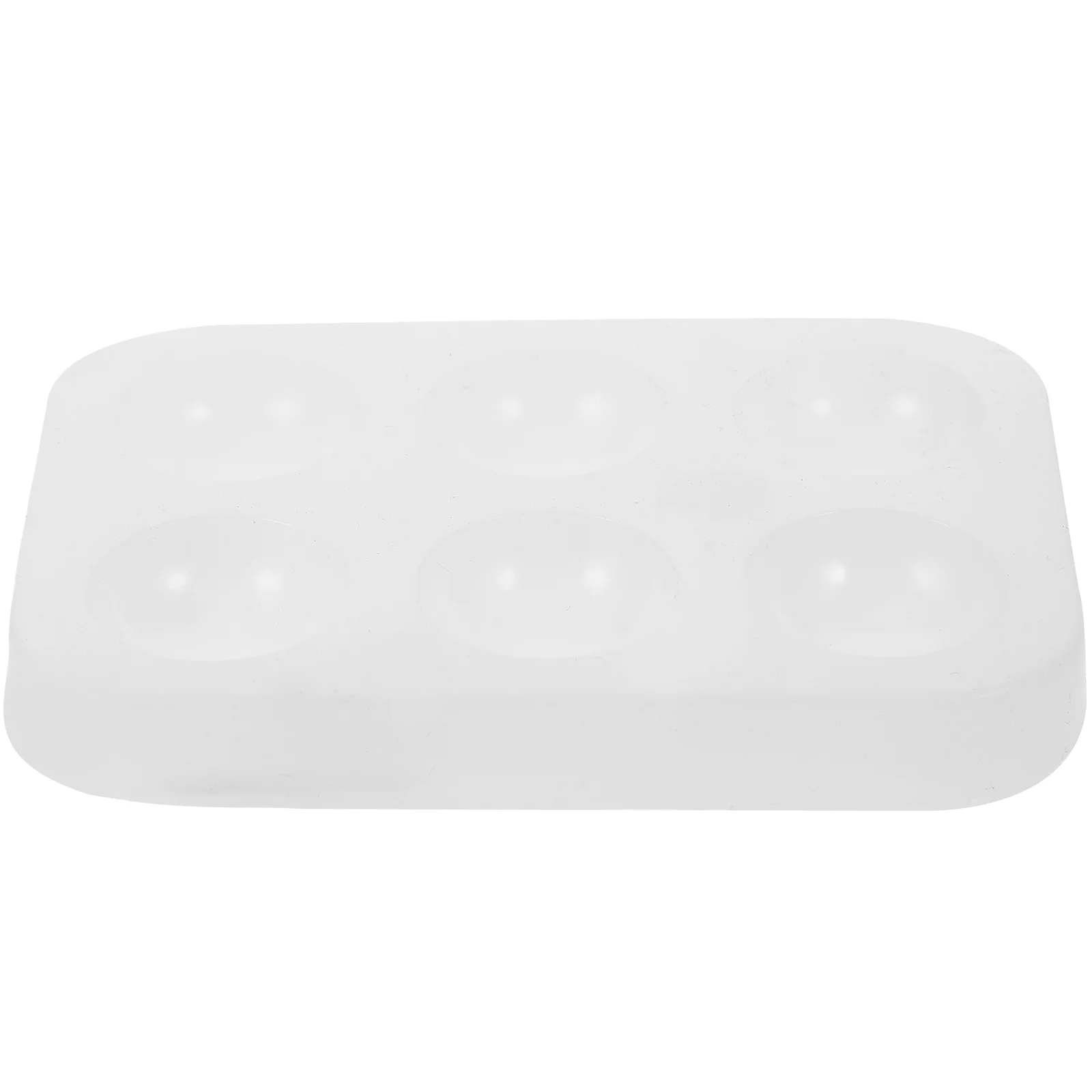 

Oil Painting Plate Mixing Tray Six Hole Silicone Palette Easy to Clean Acrylic Watercolor Pigment Plates Empty
