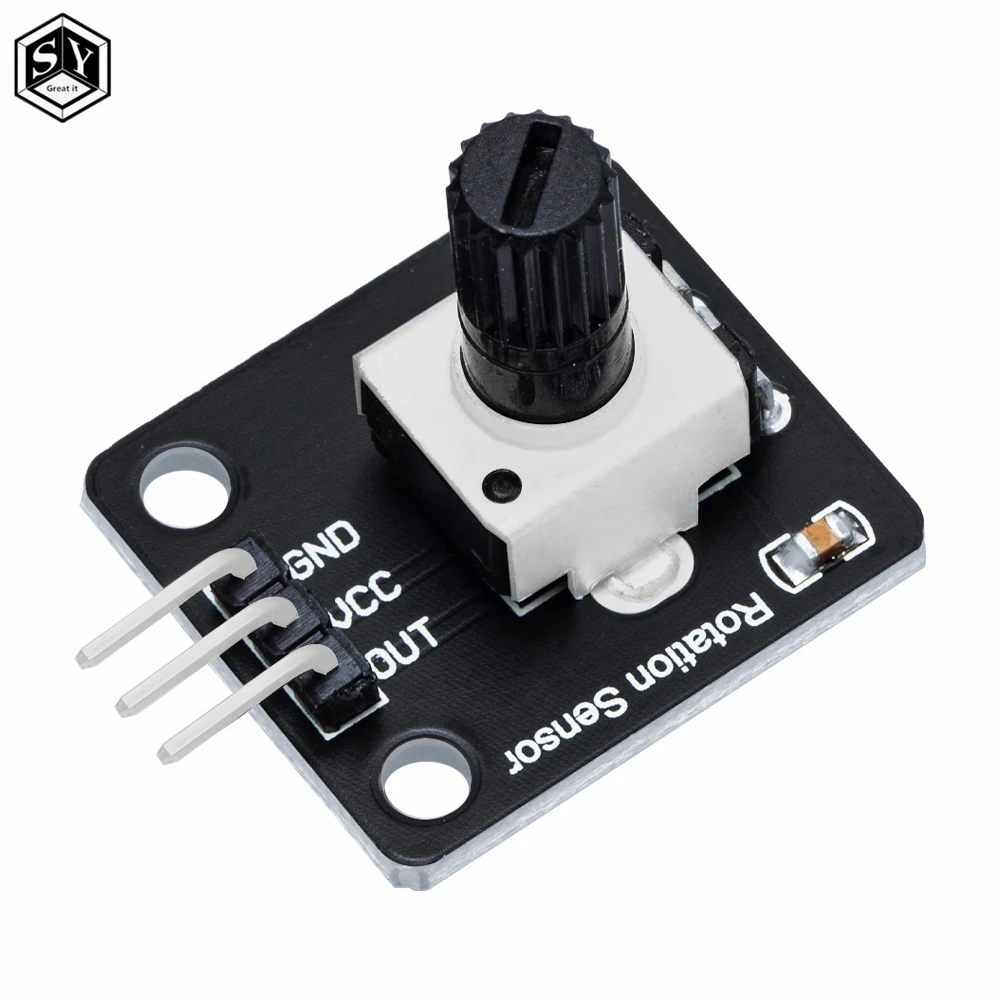 360 Degrees Rotary Encoder Module Rotary Potentiometer Analog Knob Module for Arduino KY-040 RV09 Encoder EC11 Knob Cap