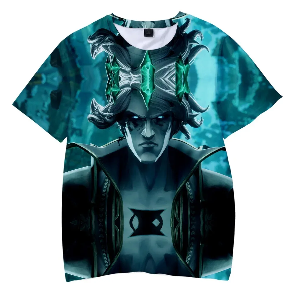 Arruinada rei tshirt unissex o-pescoço feminino camisa masculina verão manga curta harajuku streetwear lol jogo 3d kawaii 2024