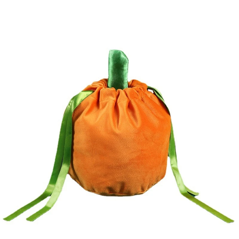 

Y4QE Halloween Candy Bag Pumpkin Packing Bag With String Cookies Storage Bag Festival Decor For Kids Party