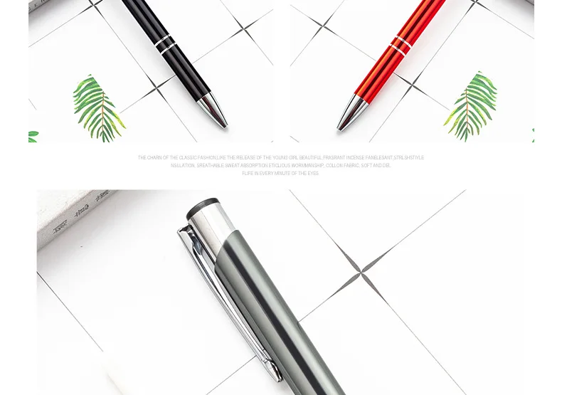 10-100Pcs/Lot High-quality Black Roller Metal Ballpoint Pen 1.0mm Gift Pens Free Custom Logo 10 Se18f066eb5ee42eeb1217a3a09d91beaA