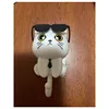 Wall Key Holder Cartoon Sunglasses Cat Hook Self Adhesive Wall-mounted Hooks Non-marking Cool Gift Key Hanger Decorative Hooks 6