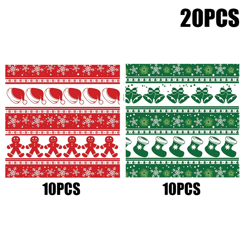 20pcs Christmas-Themed Greaseproof Deli Paper Sheets for Sandwiches, Burgers, Fries, an... - SKU GDS01557 - UGI Packaging