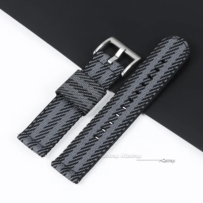 Quick Release Nylon Strap - Durable Woven Canvas Fabric Band for Men’s Military Sport Watches
