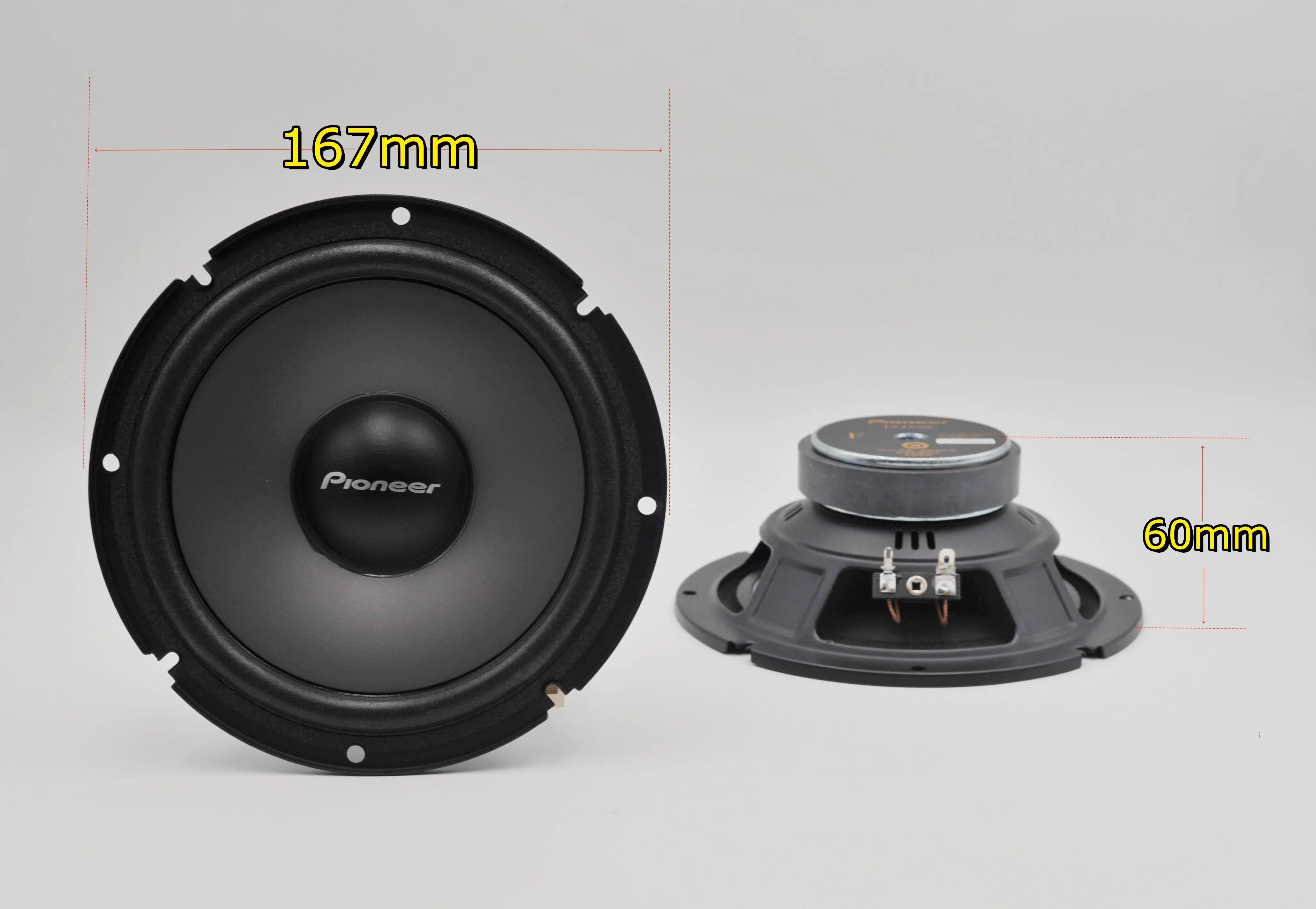 Фото Автомобильная аудиосистема PIONEER, двухсторонняя сдвоенная Колонка 250 Вт, высокочастотная колонка, средний бас-динамик, Hi-Fi, DJ-амортизирующий эффект №4