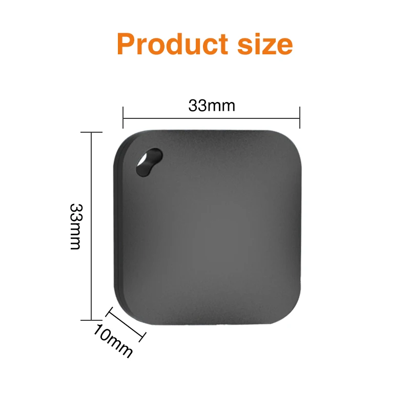 Smart GPS Tracker Works With Apple Find My APP Pet Kids Luggage Key Tracking Glo