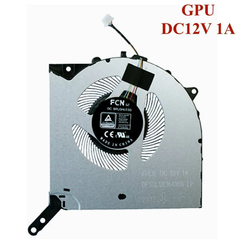 CPU GPU Cooling Fan For Lenovo Legion 5 Pro 16IAH7H 82RF 16IAH7 82s0 16ARH7 82RY 16ARH7H 82RG FPLA FPLB 5H40S20488 DC12V cooling fan