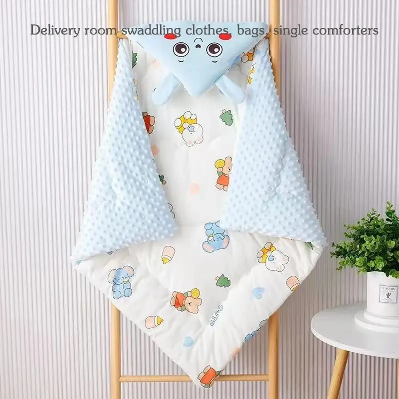 Plus Thickness Dual Purpose Birth Pure Cotton Out Bean Fleece Delivery Room Package Single Newborn Cotton Blanket Baby Blanket