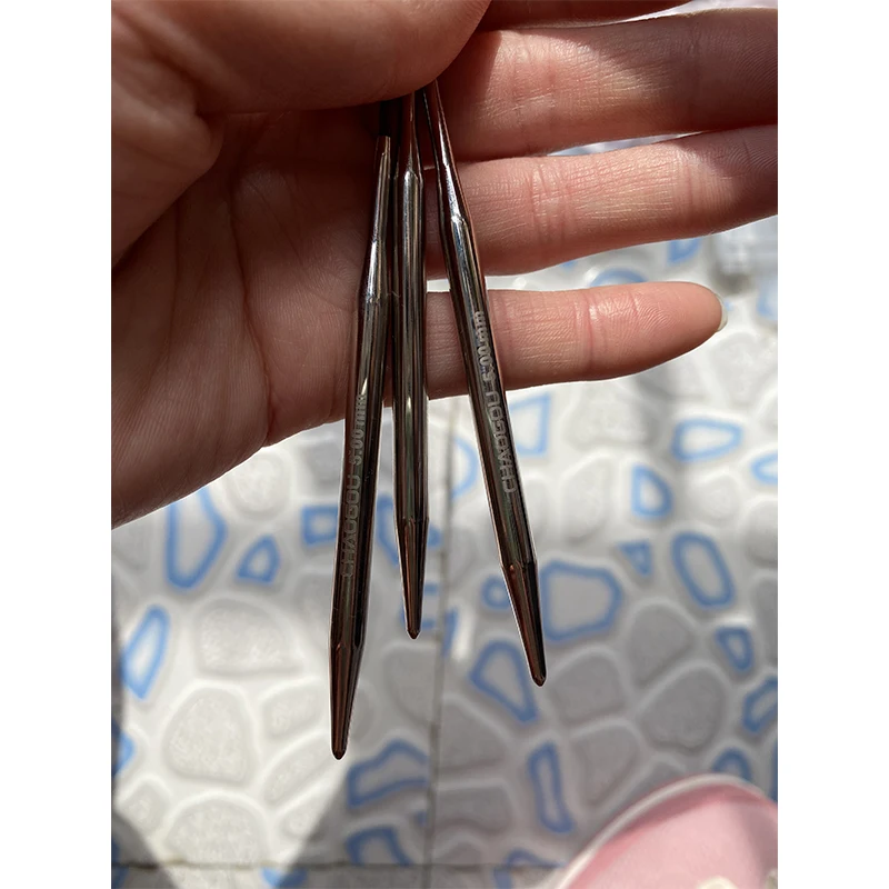 New Arrive 3Pcs/pack Nylon Tube Circular Knitting Needles Sock/Sleeve Needle Wool Cotton Yarn DIY Knit Accessories