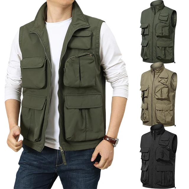 Fly Fishing Photography Vest with Pockets Men's Mesh Quick-Dry Waistcoat  Outdoor Jackets for Travelers - AliExpress