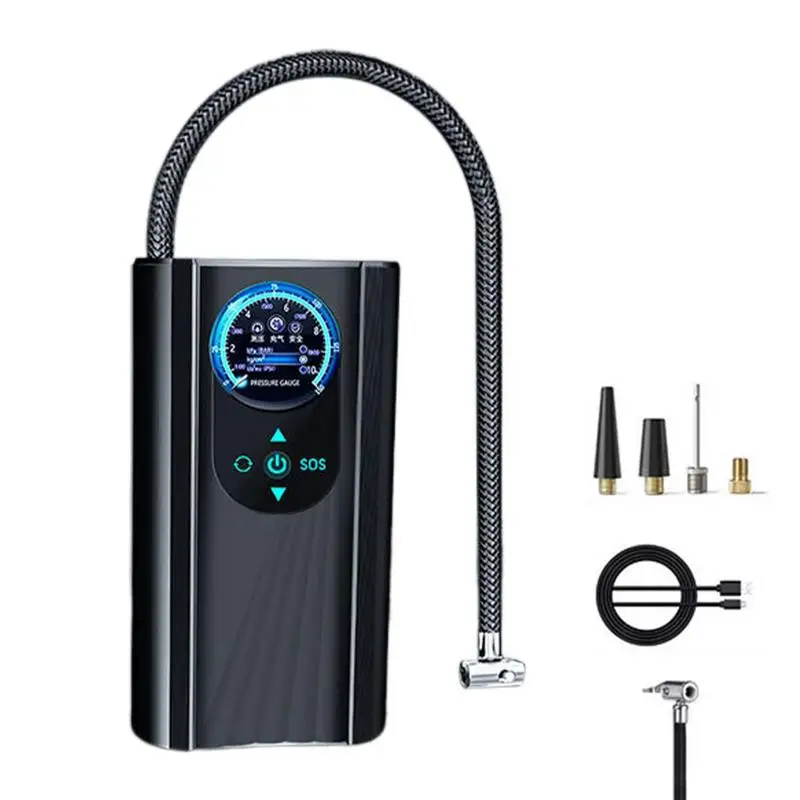 

Air Compressor Portable Rechargeable Tire Inflator Portable Compressor Digital Cordless 12v Dc Auto Shut Off Air Pump With LED