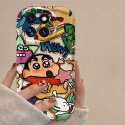 Colorful C-Crayon Cartoon Silicone Phone Case for Mi 14T 5G (A01)