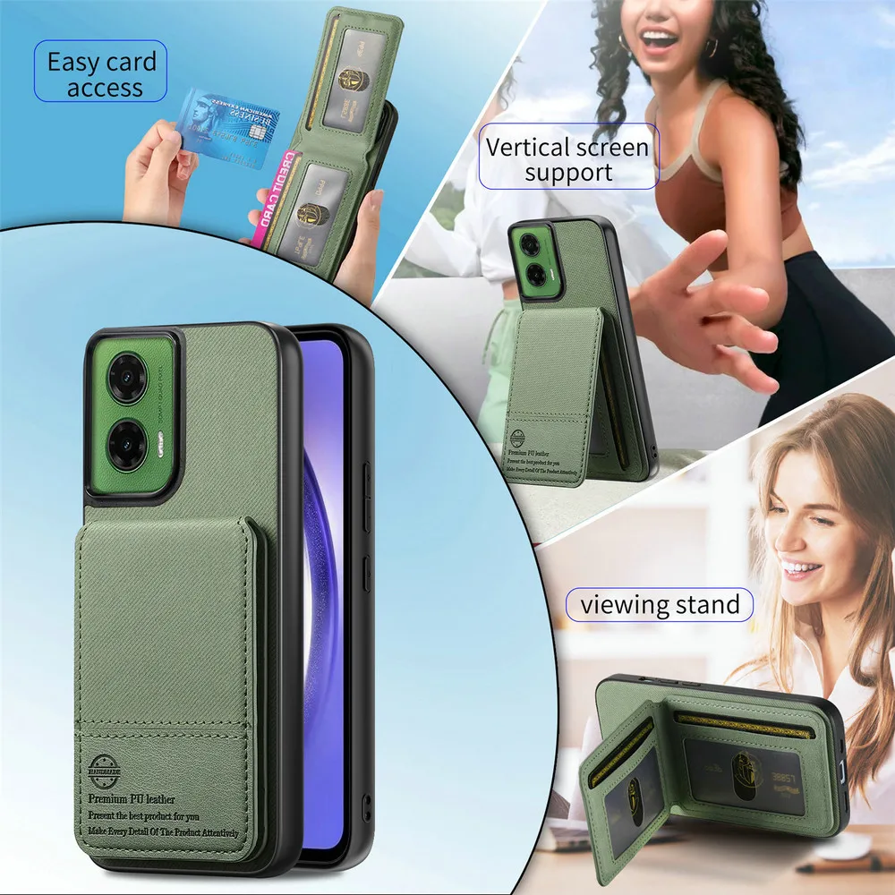 RFID Block Leather Card Case Back Cover