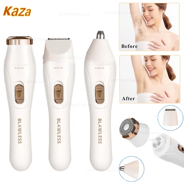 Elektrische Rasierer für Damen, schmerzloser Bikini-Trimmer für Damen, Schamhaar, abnehmbarer Kopf, Elektrorasierer für Frauen, elektrischer Epilierer 1
