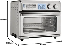TOA-95 Digital AirFryer Toaster Oven, Premium 1800-Watt Oven with Digital Display and Controls – Extra-Large Capacity, Intuitive 2