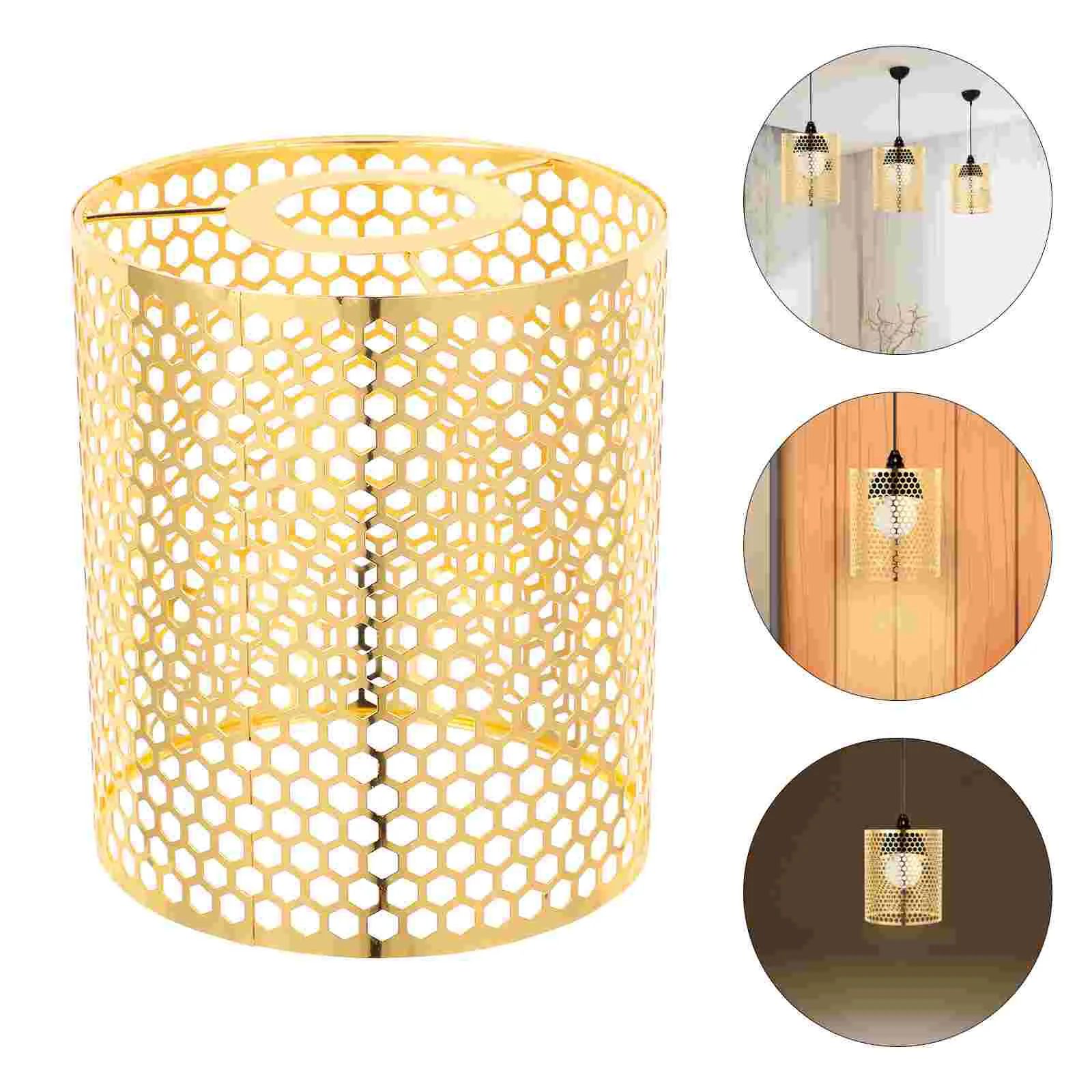 

Lampshade Chandelier Light Covers Drum Shades Lampshades for Table Replacement Iron