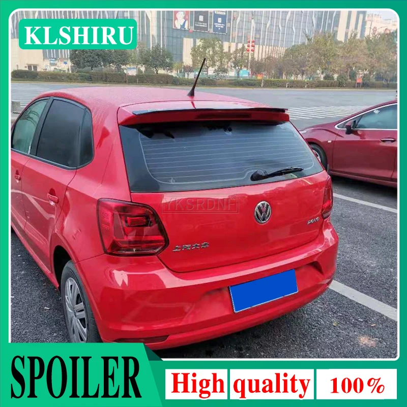 Heißer Design für VW Volkswagen POLO 6R Spoiler 2011 Zu 2018 Hohe Qualität  ABS Spoiler Durch Carbon Faser Schwarz DIY farbe Polo Spoiler - AliExpress