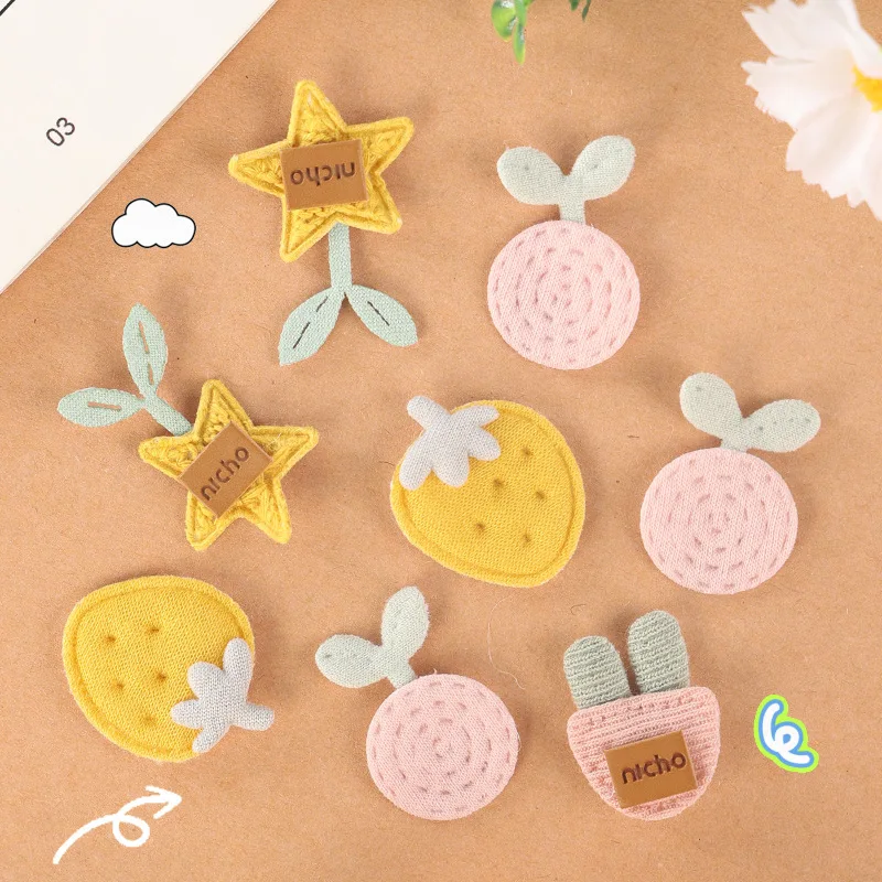 귀여운 미니 딸기 토끼 사랑 꽃 돌고래 DIY 헤어 액세서리 장갑 모자 의류 웨딩 장식, 10 개