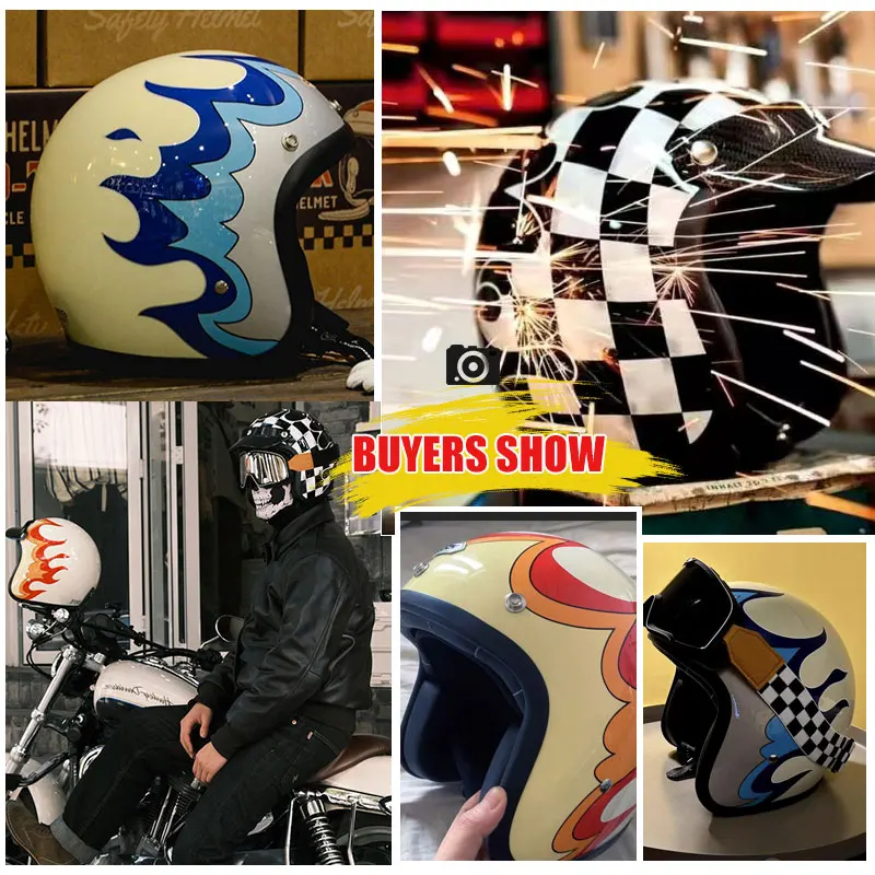 11 cascos de moto retro de diseño vintage