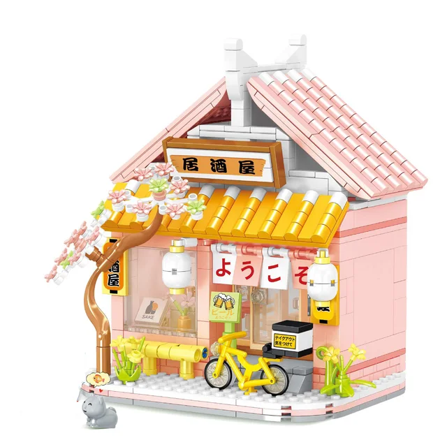 일본식 스트리트 문화를 그대로 재현한 미니 블록으로 꿈의 자카야 거리 만들기