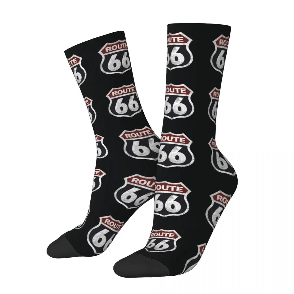 

Route 66 Historic Vintage Men Women Socks Windproof Novelty Spring Summer Autumn Winter Stockings Gift