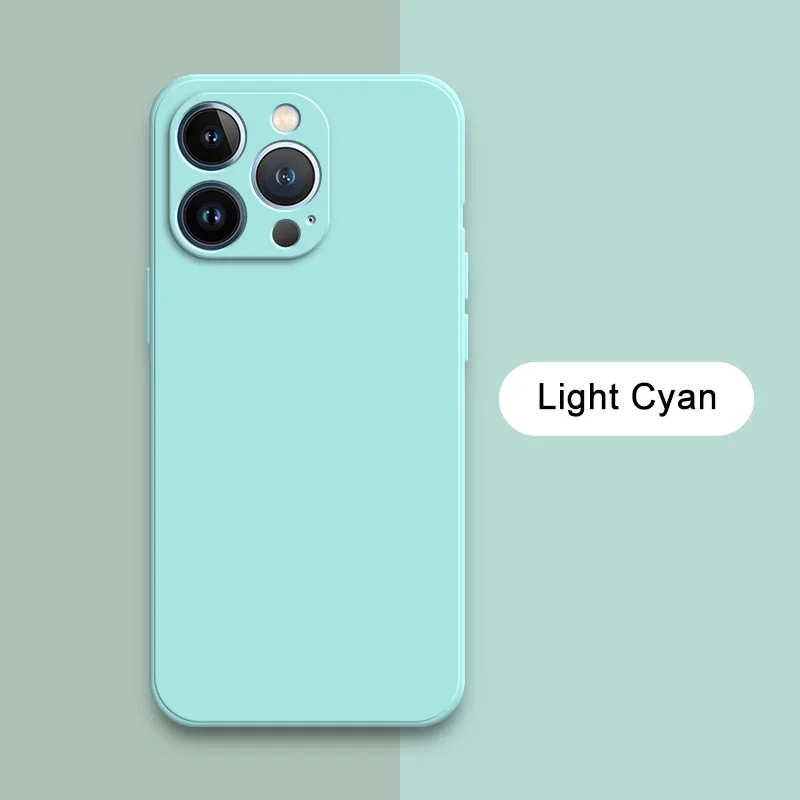 Original Square Liquid Silicone Phone Cases - Premium Durable Covers