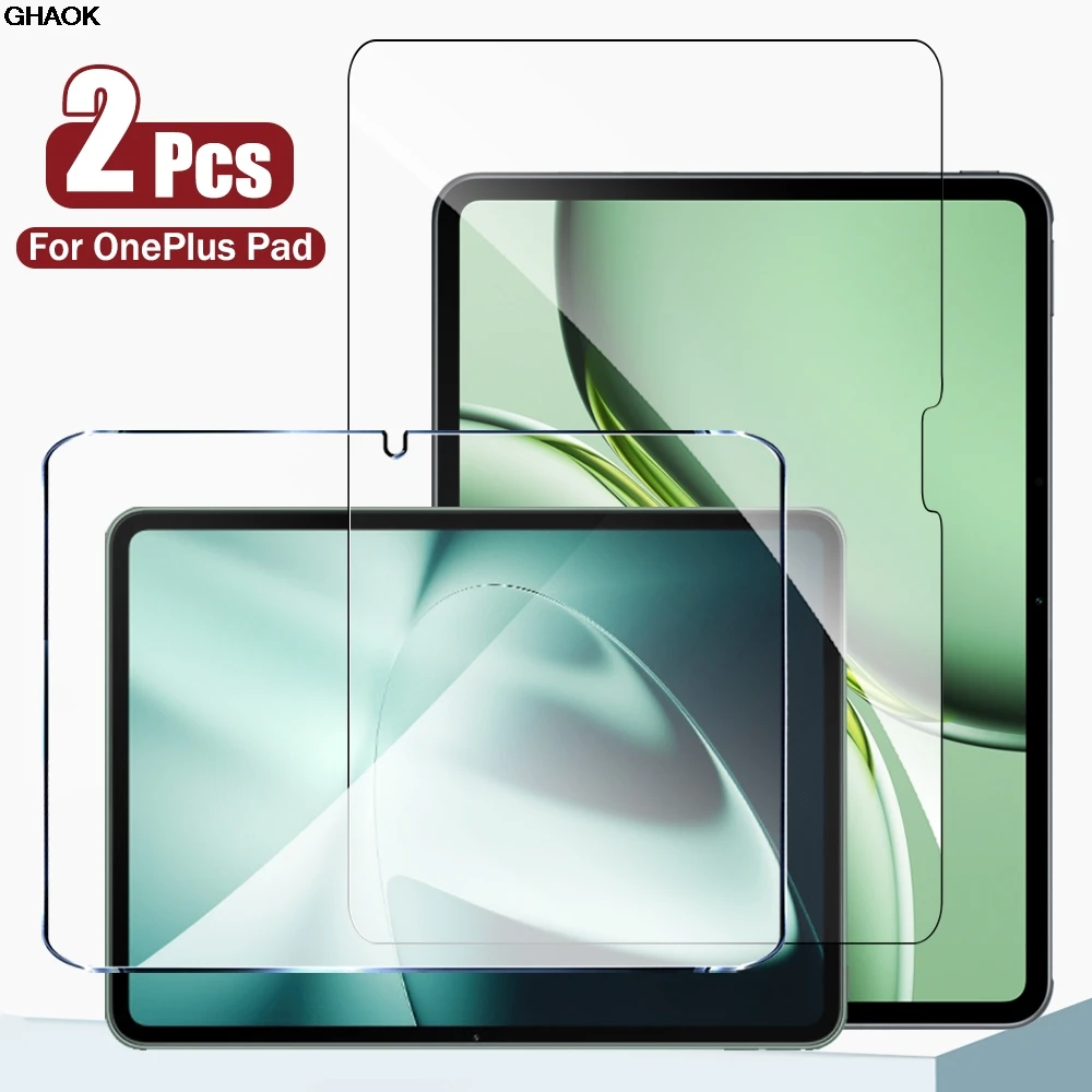 Cover Per OnePlus Pad 2 + 2 Vetri Temperati: Custodia Sottile Trasparente Con Angoli Rinforzati
