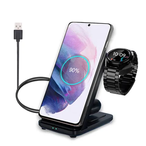 3 in 1 Wireless Charger Stand For Samsung Galaxy Watch 3/4 Active 2/1 S22 Ultra S21 20 Wireless Chargers For Samsung Watch 4