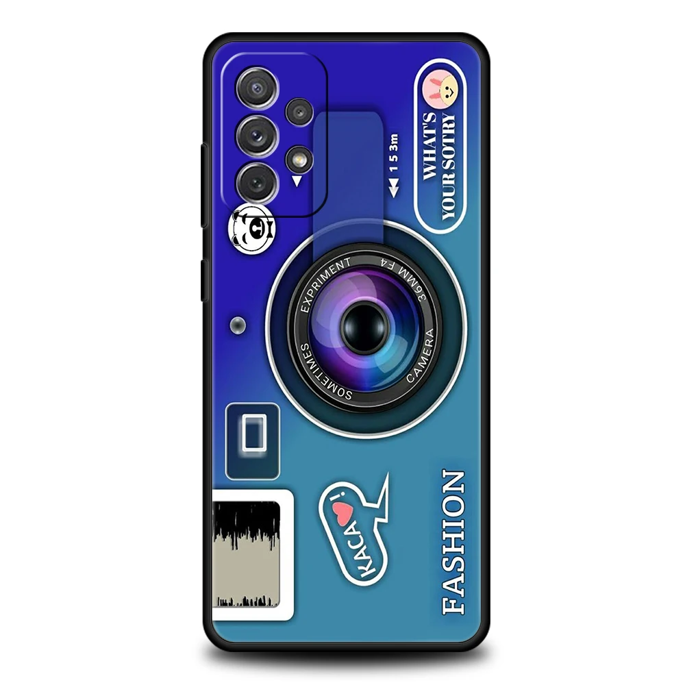 Elegant Retro Camera Lens Design Phone Case - Soft Shell