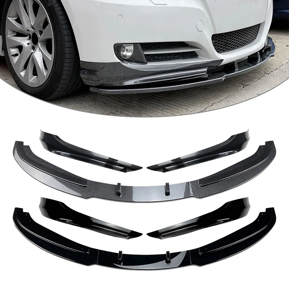 

Car Front Bumper Spoiler Lip+Side Splitter Cover Trim 5Pcs For BMW E90 3 Series 4-Door Sedan 2009 2010 2011 2012