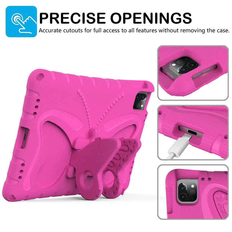 Colorful EVA Foam Stand Case for Kids' Tablets - Cartoon Design