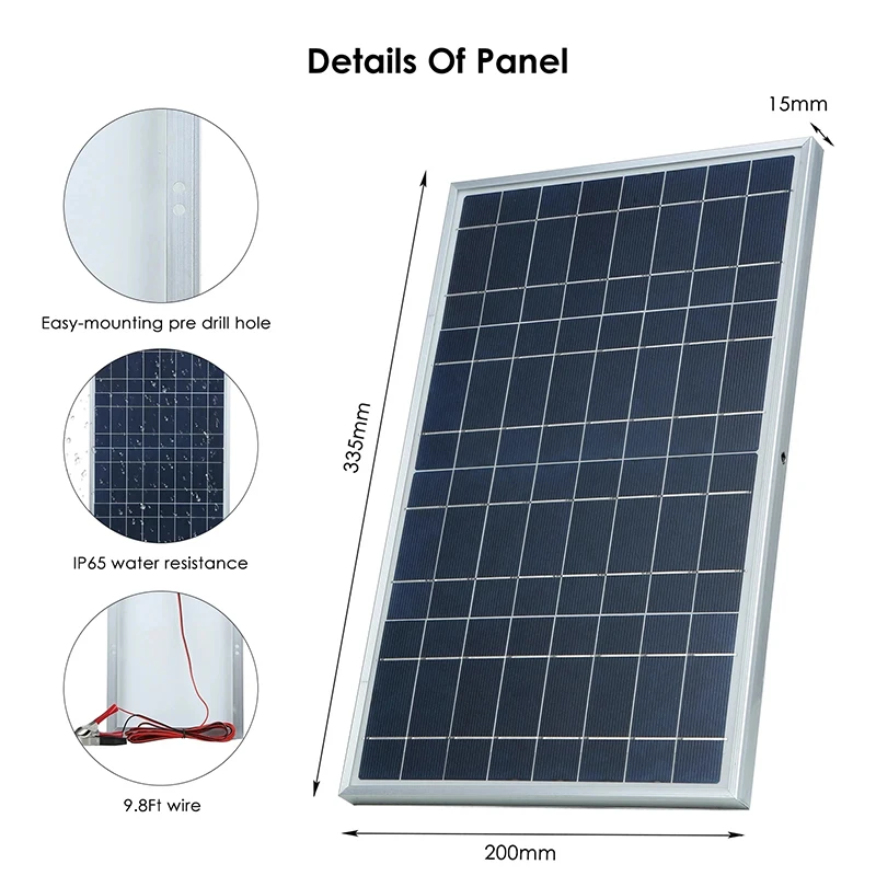 12V solární panel souprava dokonalý 600W schopnost polykrystalické USB energie přenosné outdoorové dobíjecí solární buňka vyvíječ pro domácí