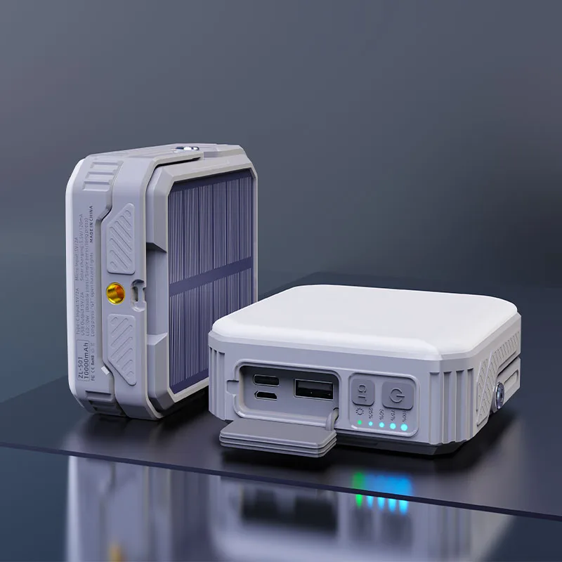 Solar Camping Light 20000Mah Power Bank Charging Powerbank External Battery Portable Charger Spare Battery for Iphone Samsung 3