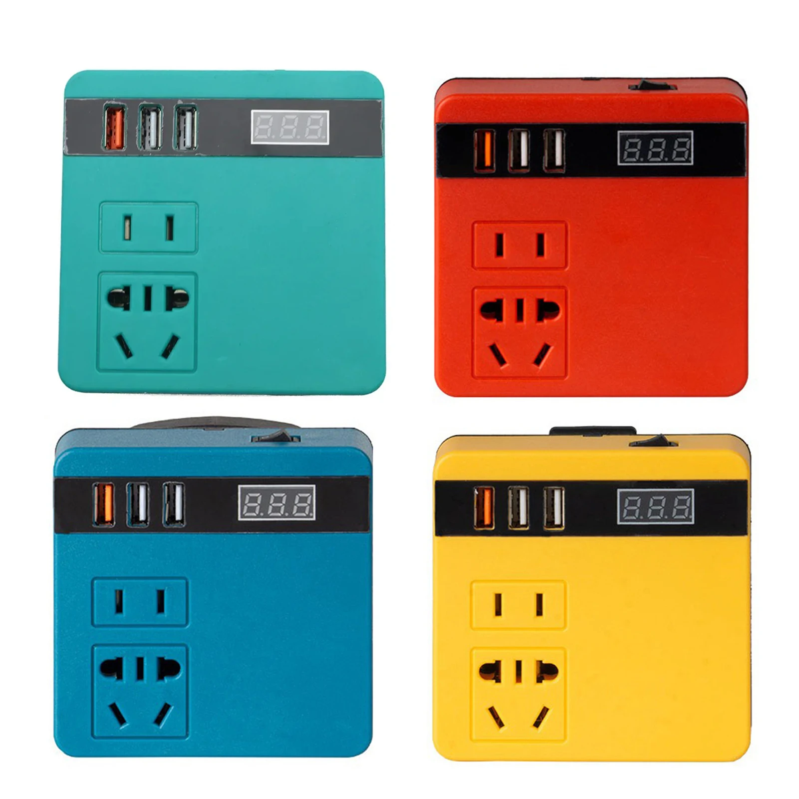 120W Lithium Battery Inverter 21V to 220VAC Inverter Dual-engine Intelligent Multiple Protections with Voltage Display