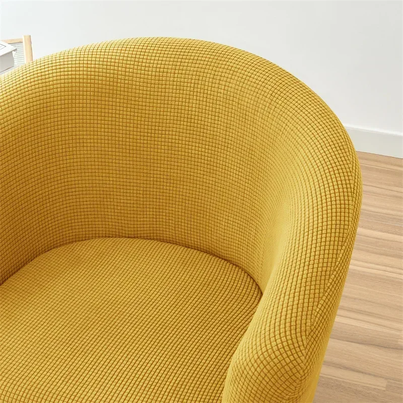 Polar Fleece Club Sofa Cover Stretch Tub Chair Slipcovers Elastic Single Seat Sofa Cover Armchair Covers Study Bar Counter Home 5