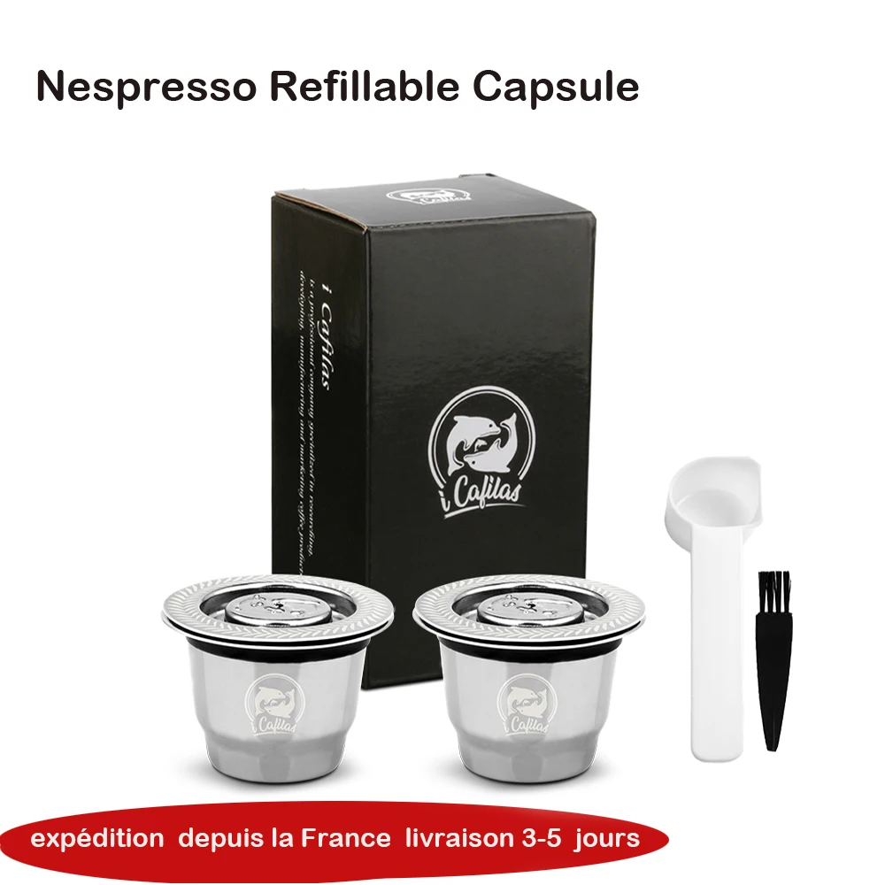 Icafilas Nespresso Capsule Ricaricabili Recargables Filtro Per Caffè In Acciaio Inossidabile Riutilizzabile Per Essenza Mini Accessori Per Caffè