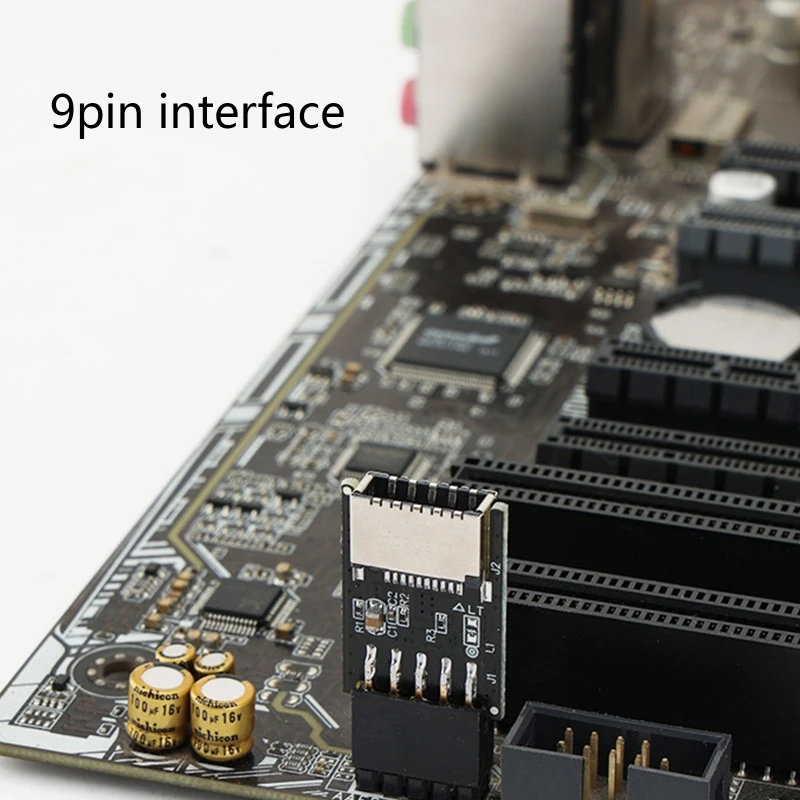 Encabeçamento Fêmea 9pin para Tipo-e Adaptador Placa-mãe Pinos Extensão Tipo-e para Chave-um Adaptador Conversor Usb 2.0 - Imagem 6