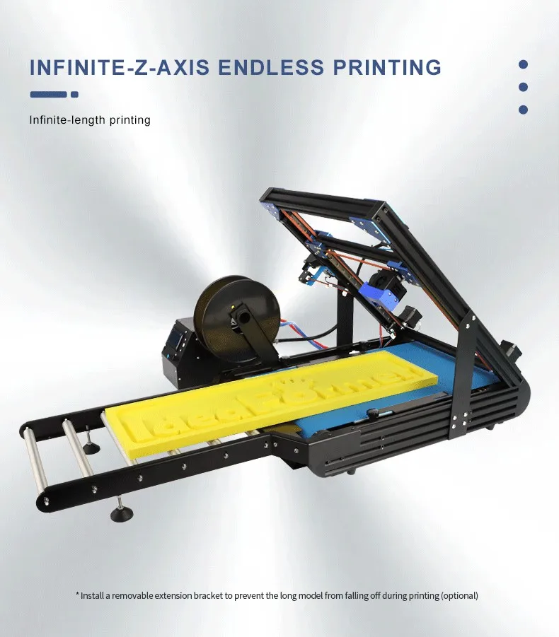 IdeaFormer IR3 V1 Conveyor Belt 3D Printer Infinite Z Axis 250*250*mm Double Gear Extruder